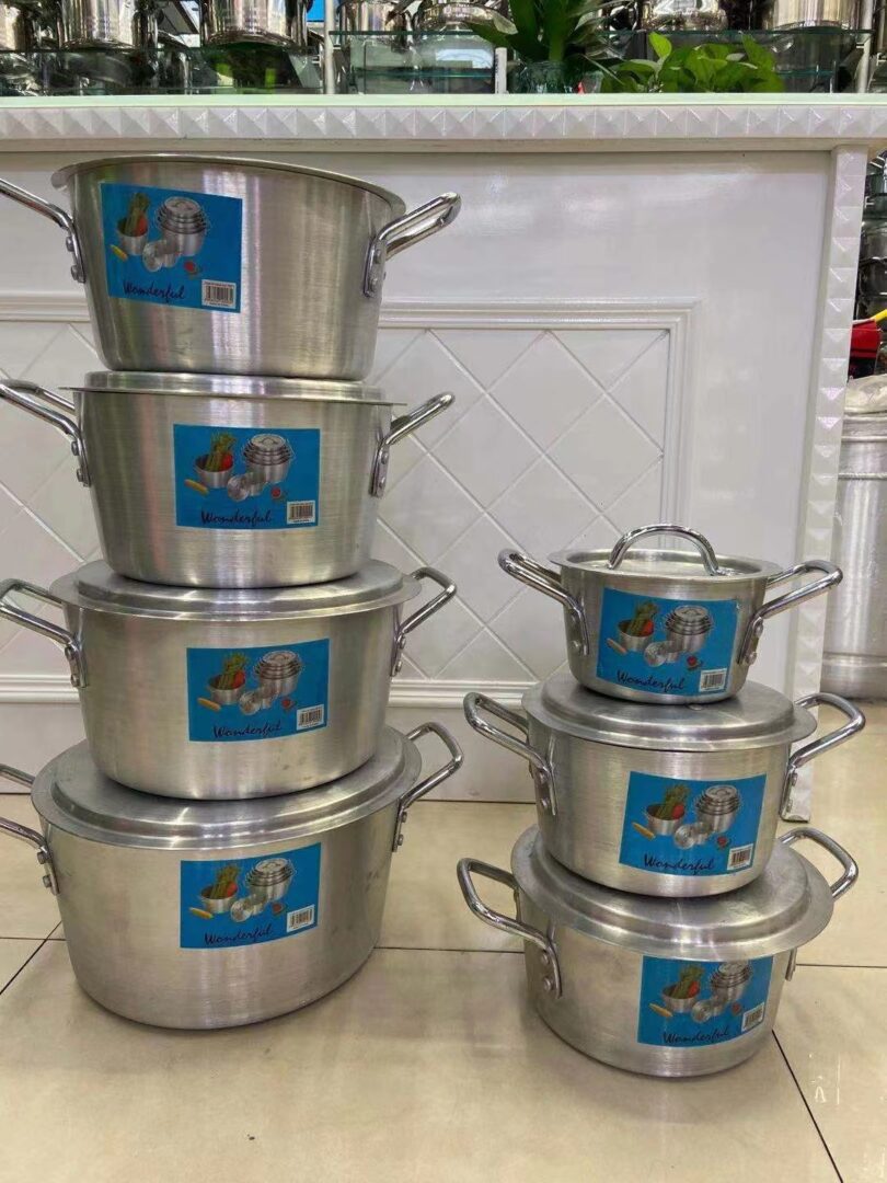 9KG ALUMINIUM POT 7pcs